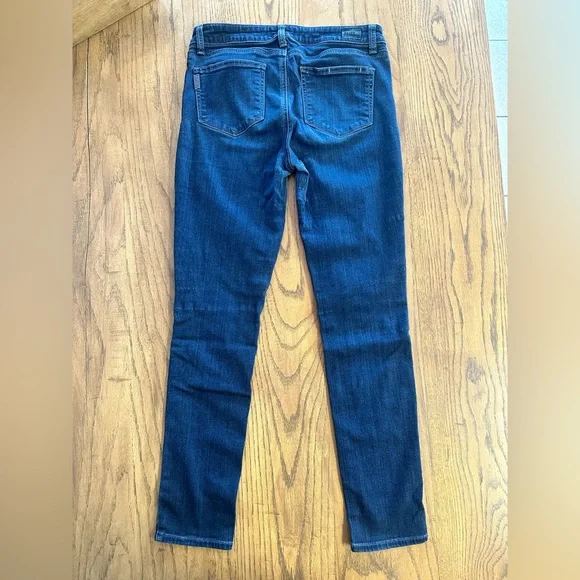 Paige Skyline Skinny Jeans Medium Dark Wash Blue Denim Size 29 Casual - Picture 12 of 12
